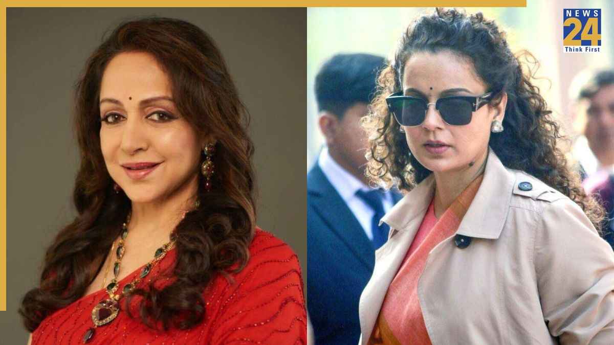 Hema Malini and Kangana Ranaut In Parliament