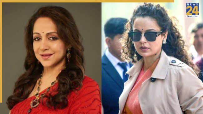 Hema Malini and Kangana Ranaut In Parliament
