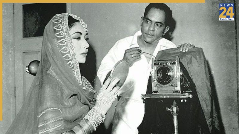 Kamal Amrohi Film Pakeezah BTS Kamal Amrohi Film Pakeezah BTS-1