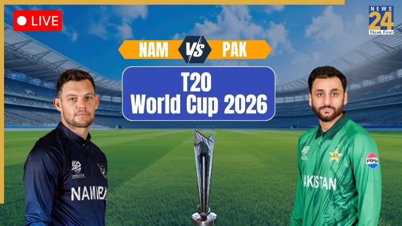 Pakistan vs Namibia T20 World Cup 2026 Live Score