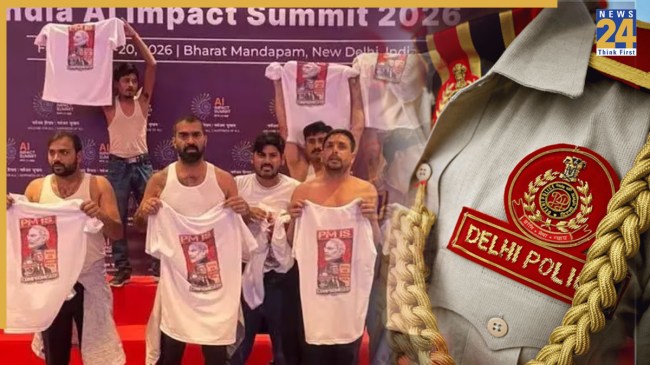 Youth Congress Protest at AI Summit