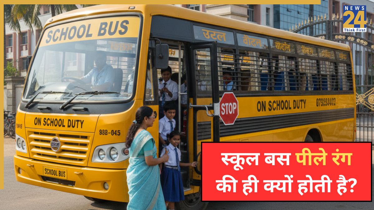 School Bus Peele Rang Ki Kyon Hoti Hai-1