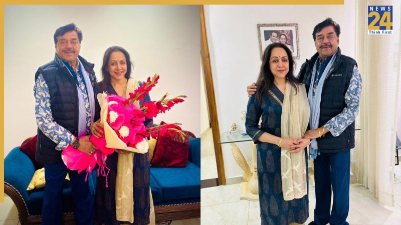 Shatrughan Sinha meets Hema Malini