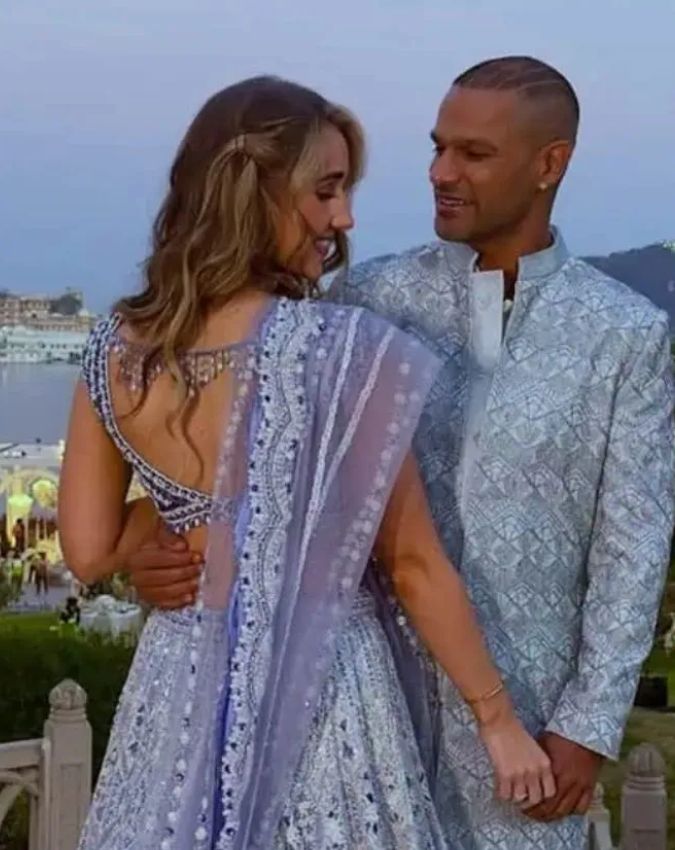 Shikhar Dhawan Sophie Shine -1-2-3-4-5