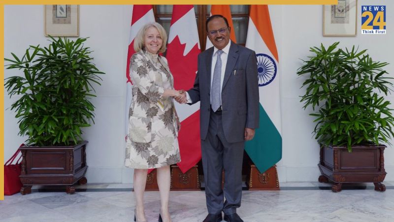 NSA Ajit Doval meets Canada’s NSA Nathalie G. Drouin