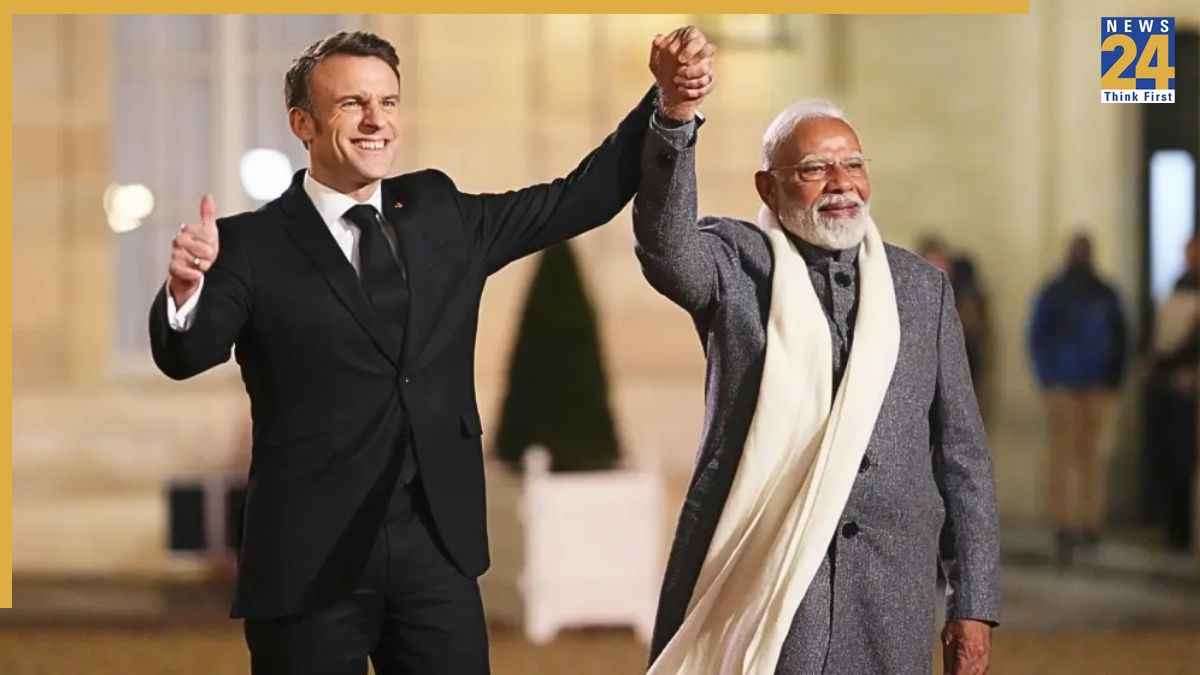 Emmanuel Macron and PM Modi