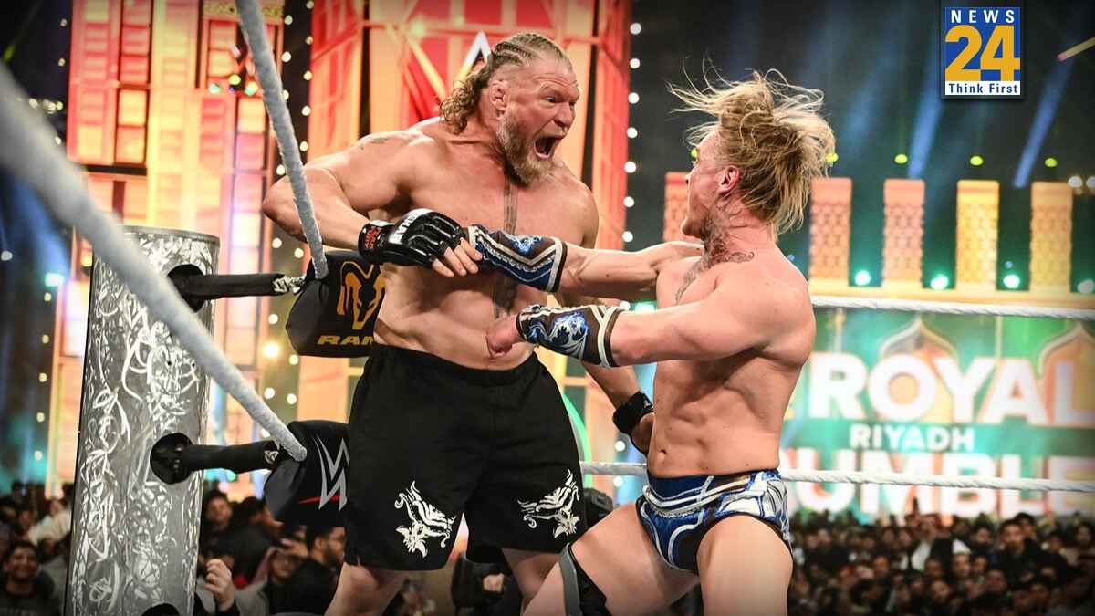 WWE Royal Rumble 2026 में Brock Lesnar का सपना चकनाचूर, 2 स्टार्स ने बाहर फेंककर की सिट्टी पिट्टी गुम