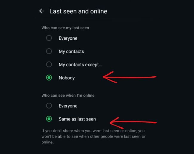 Whatsapp online offline-1-2-3-4