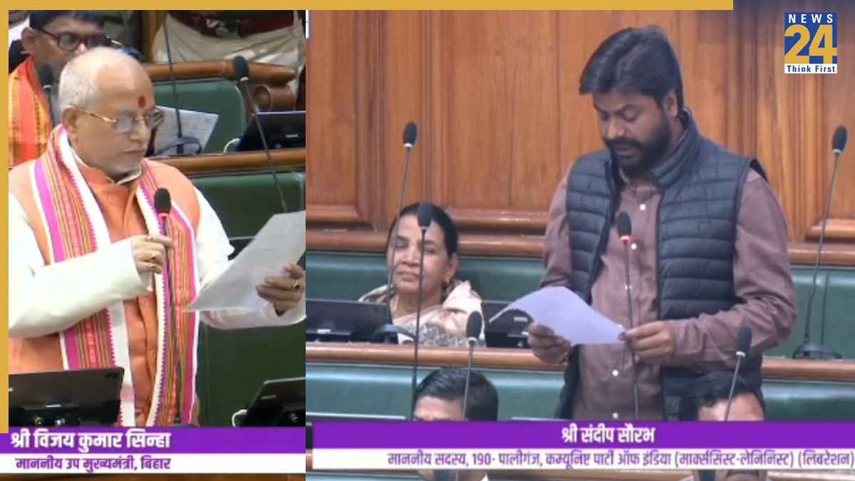 बिहार विधानसभा में 'ब्राह्मणवाद' पर भिड़े संदीप सौरभ और विजय सिन्हा, उंगली दिखा दी देख लेने की धमकी!