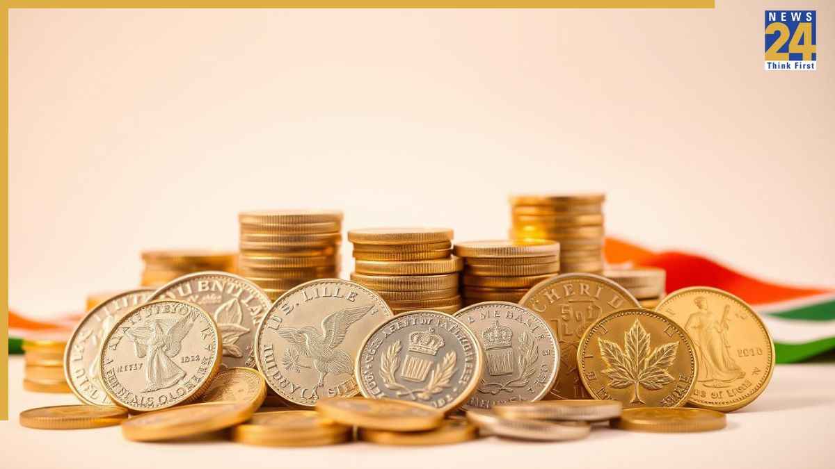 gold silver coins