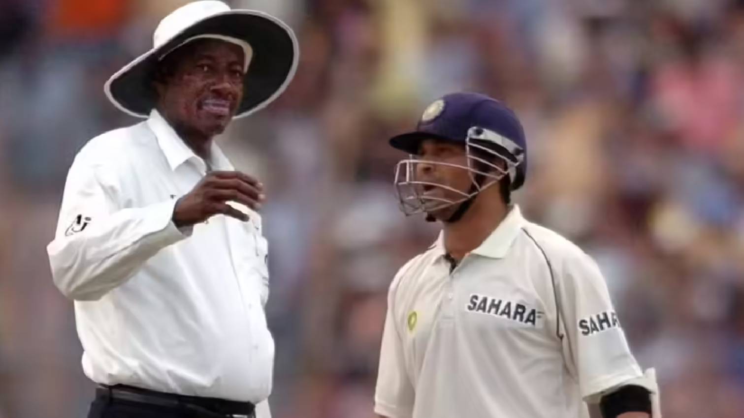 Sachin Tendulkar and Steve Bucknor-1-2-3-4-5