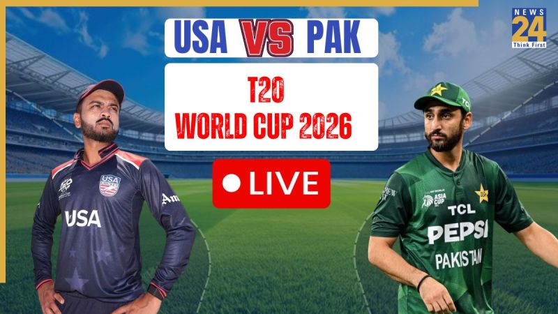 Pakistan vs USA T20I World Cup 2026 Live Score