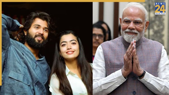 pm modi congratulates vijay rashmika