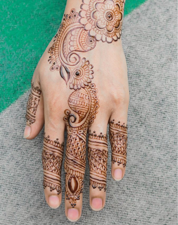 Simple Navratri Mehndi Designs-1-2