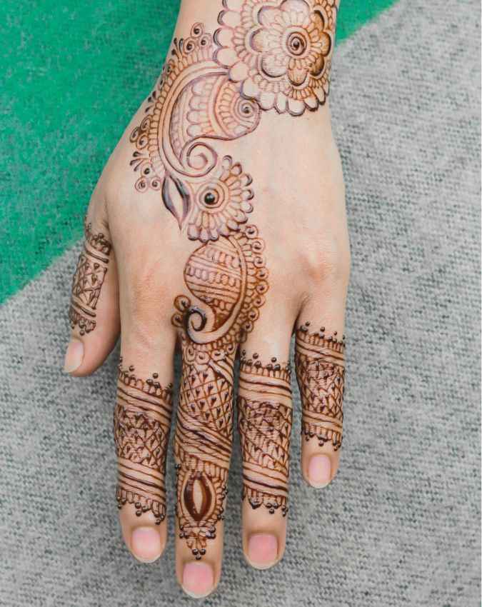 नवरात्रि सिंपल मेहंदी डिजाइन 