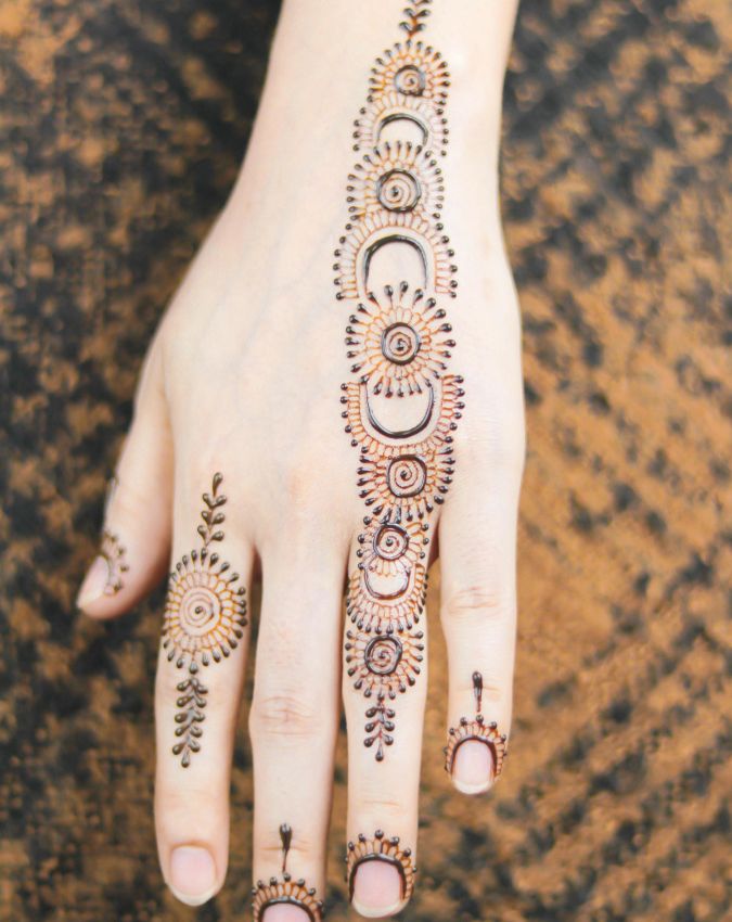 Simple Navratri Mehndi Designs-1-2-3