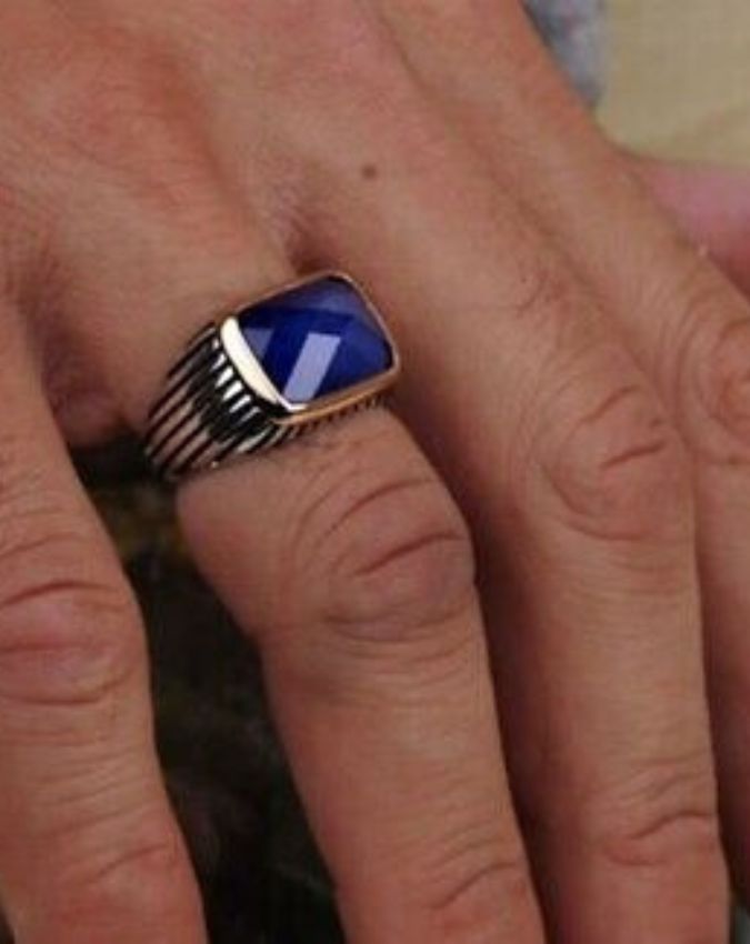 Amitabh Bachchan Blue Sapphire Ring, (1)-1-2-3-4-5-6-7-8