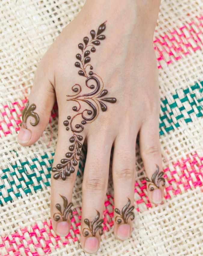 Simple Navratri Mehndi Designs-1-2-3-4-5-6-7-8