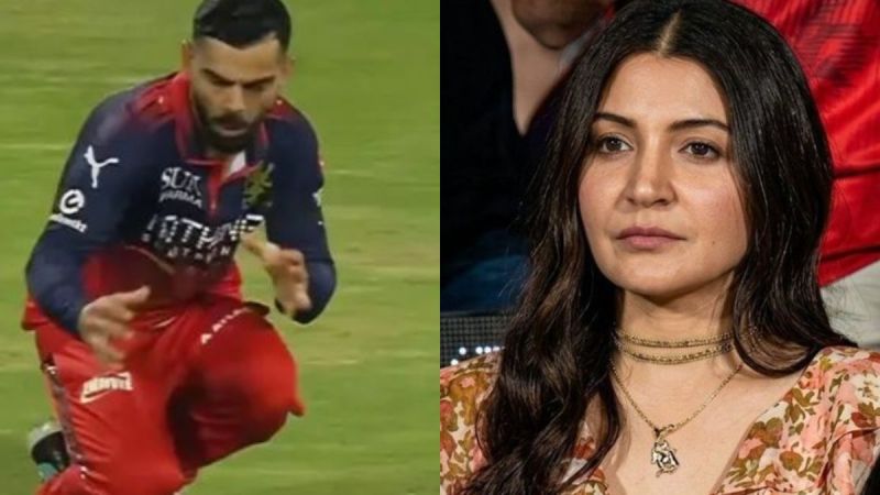 विराट कोहली कैच छोड़ते हुए