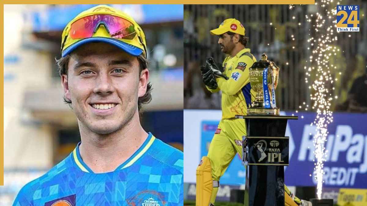 Dewald Brevis MS Dhoni