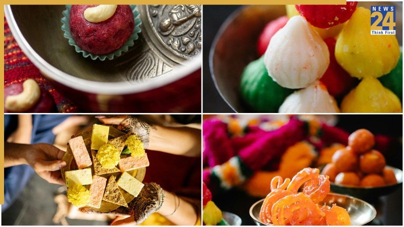 Holi Colourful Sweets At Home