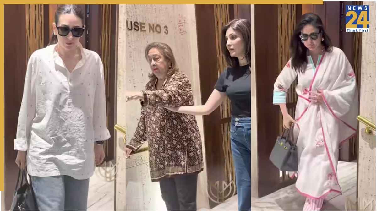 Manish Malhotra के घर पहुंचा कपूर परिवार, इमोशनल नजर आईं Kareena और Karisma, देखें वीडियो