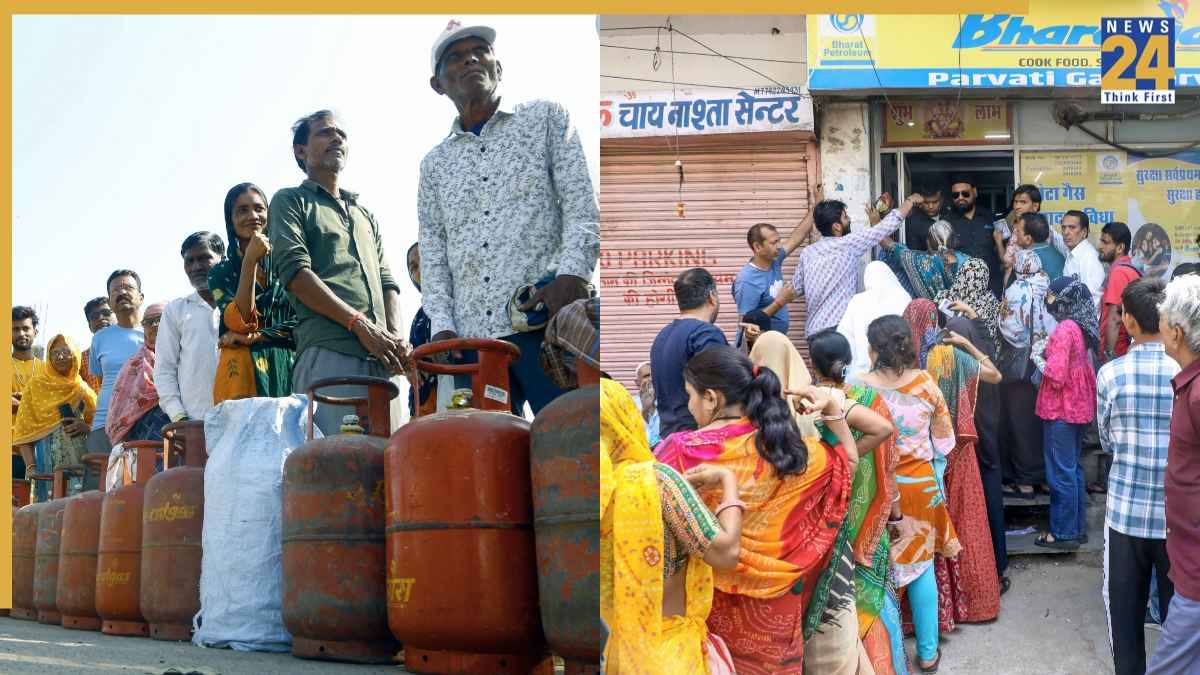 LPG shortage in india images