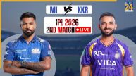 KKR vs MI IPL 2026 Live Score