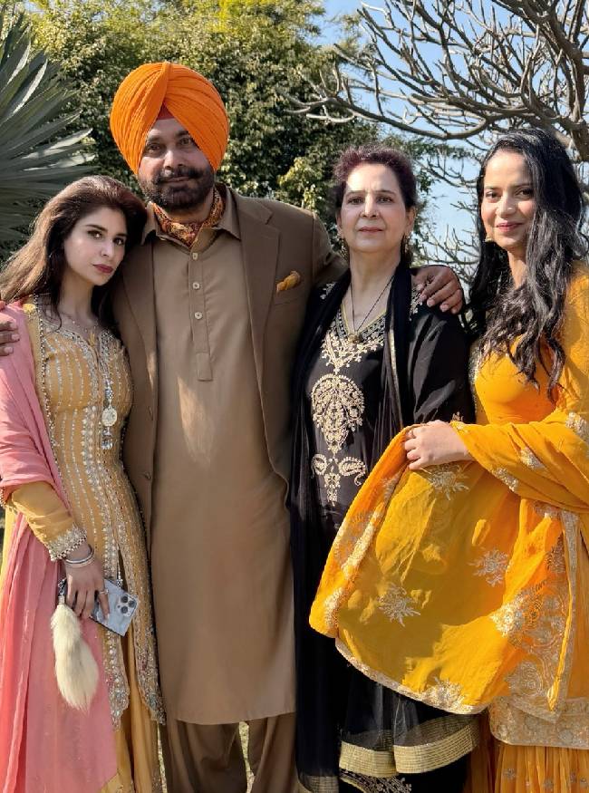 Navjot Sidhu Family-1-2-3-4