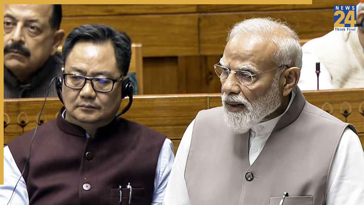 PM Modi in Lok sabha