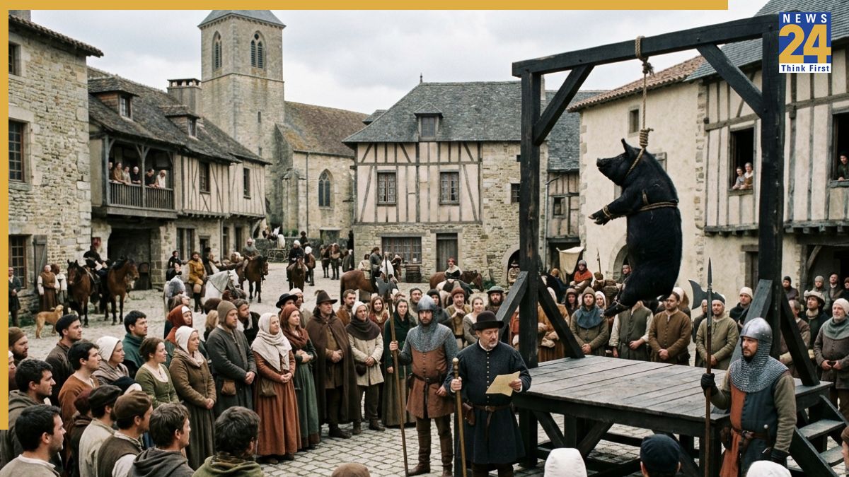 pig hanged in france-1