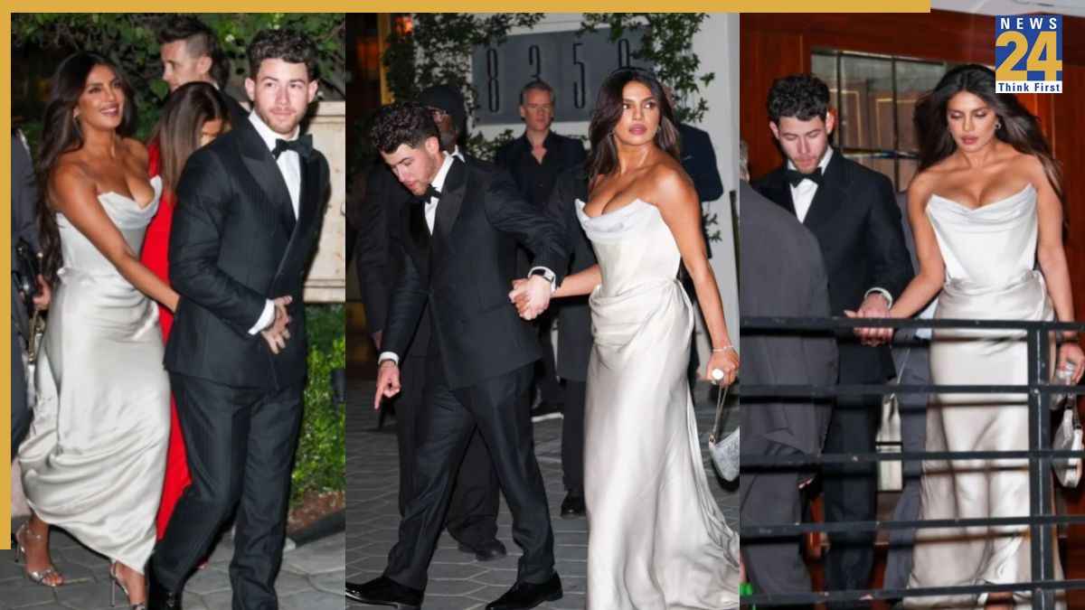 Priyanka Chopra in Oscars 2026: सफेद गाउन में नजर आईं खूबसूरत प्रियंका चोपड़ा, पति निक जोनस के साथ अकादमी अवॉर्ड में बिखेरा जलवा