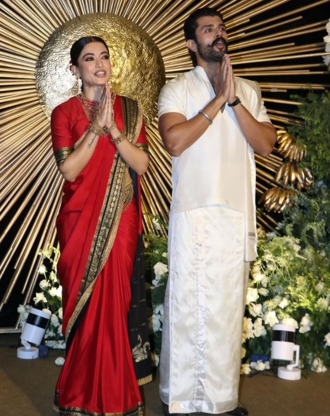 Rashmika Mandanna Vijay Deverakonda Wedding Reception Photos-1-2-3-4