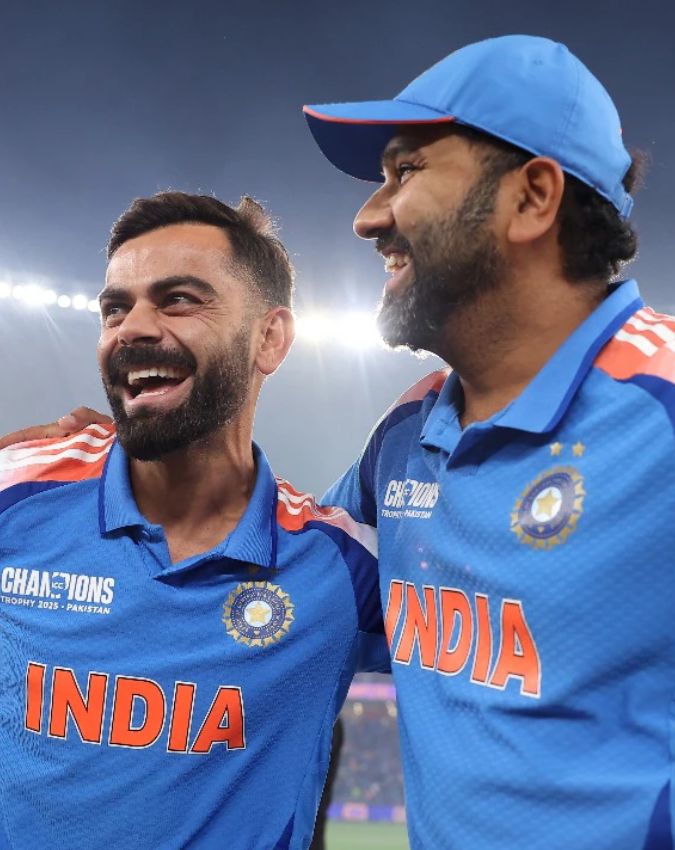 Rohit Sharma Virat kohli (27) -1-2-3-4