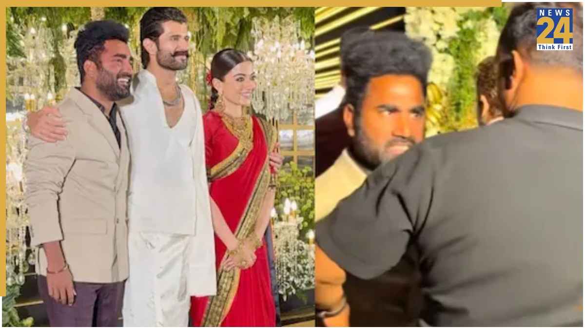 विजय-रश्मिका के रिस्पेशन में जूनियर NTR के बॉडी डबल को किसने दिया धक्का? घटना की वजह भी रिवील
