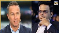 Michael Vaughan and Jay Shah