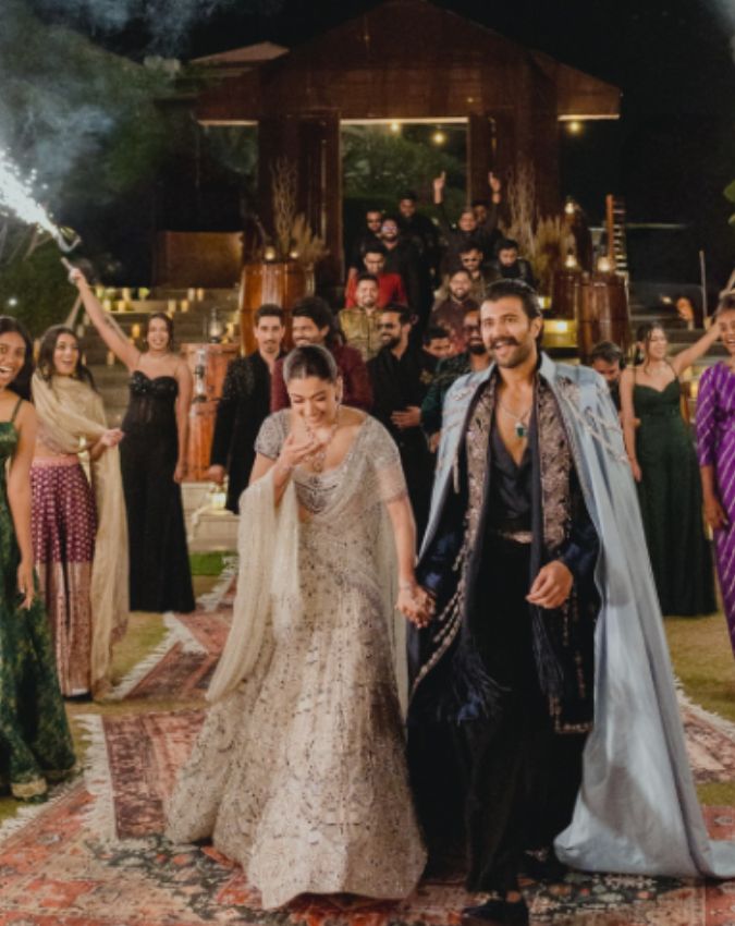 rashmika vijay sangeet ceremony rashmika mandanna Vijay deverakonda sangeet ceremony photos-1-2-3-4-5-6-7