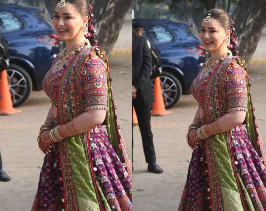 सारा तेंदुलकर ने पहना बांधनी लहंगा 