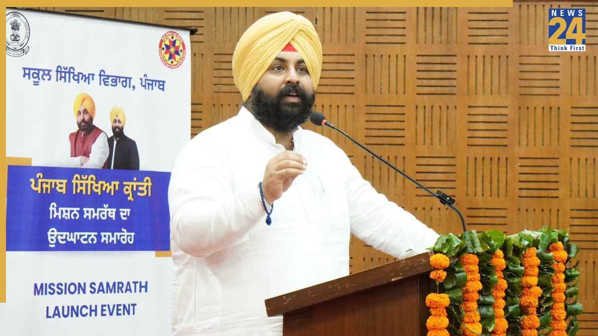 मिशन समर्थ 4.0 के उपस्थिति संबंधी सुधारों से पंजाब की शिक्षा क्रांति अब अगले मुकाम की ओर: हरजोत सिंह बैंस