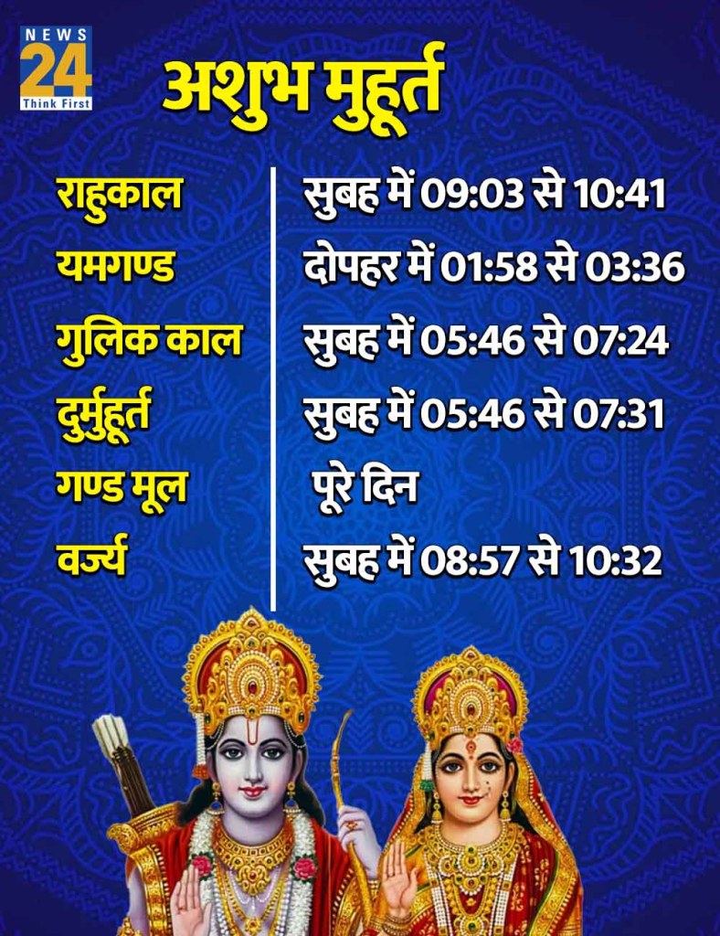 25 April 2026 Ka Ashubh Muhurat