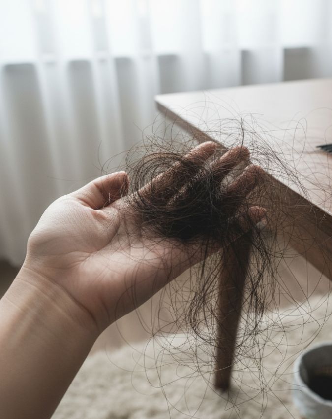 Which vitamin deficiency causes hair fall-1-2-3