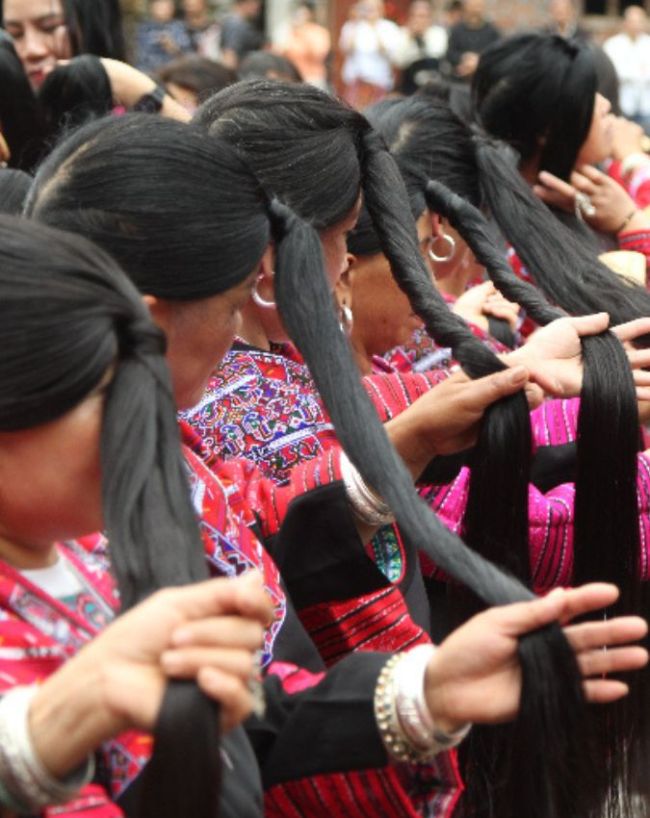 How do the Yao women use rice water-1-2-3-4-5-6-7