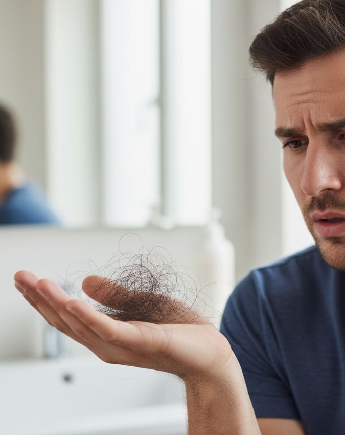 Which vitamin deficiency causes hair fall-1-2-3-4-5-6-7