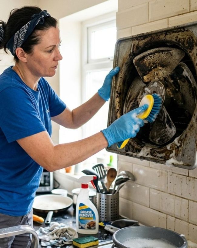 Greasy exhaust fan cleaning hacks-1-2-3-4