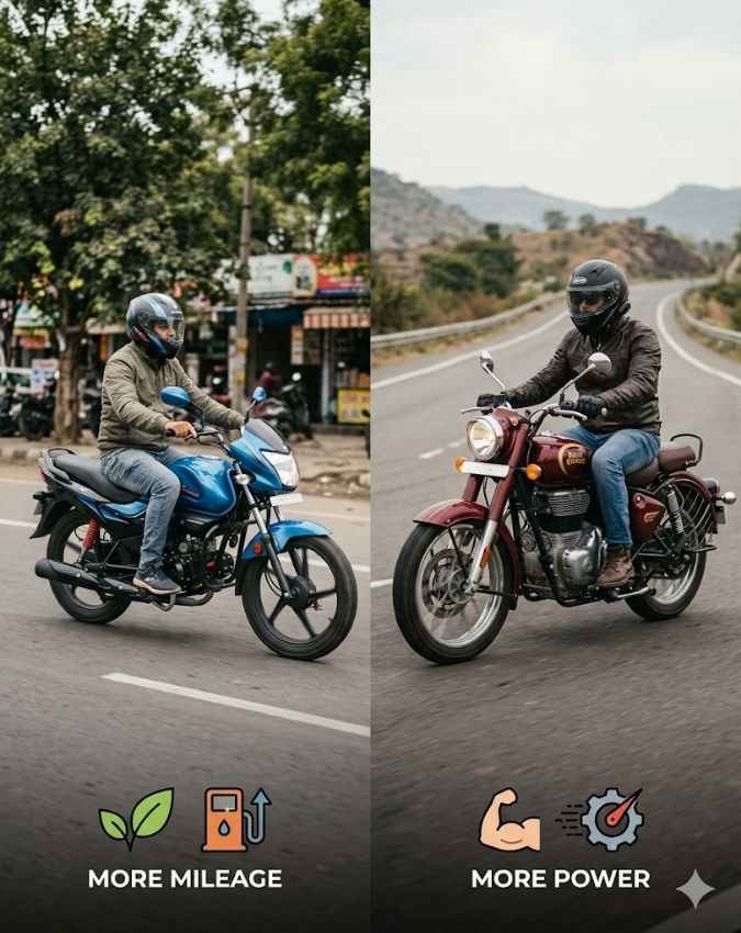 ज्यादा CC vs ज्यादा माइलेज क्या चुनें?