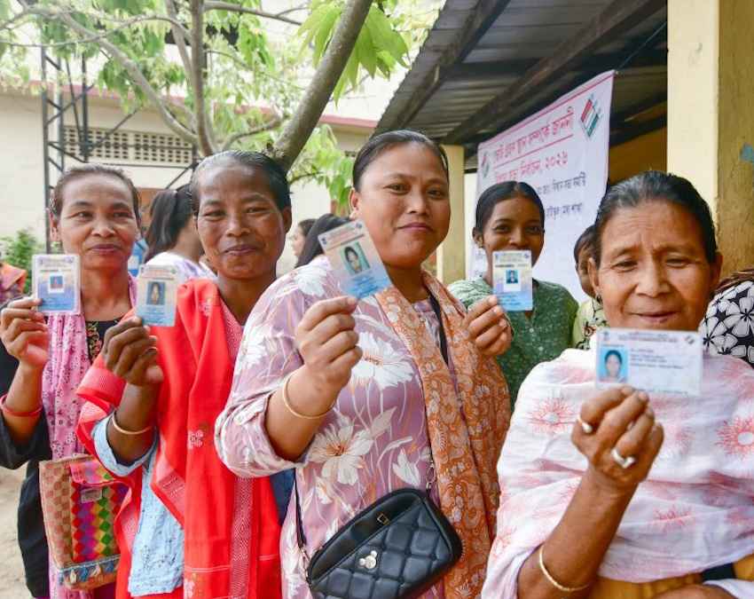 असम में 85.10 प्रतिशत मतदान