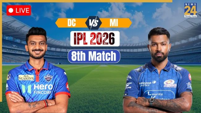 DC vs MI IPL 2026 8th Match Live DC vs MI IPL 2026 8th Match Live