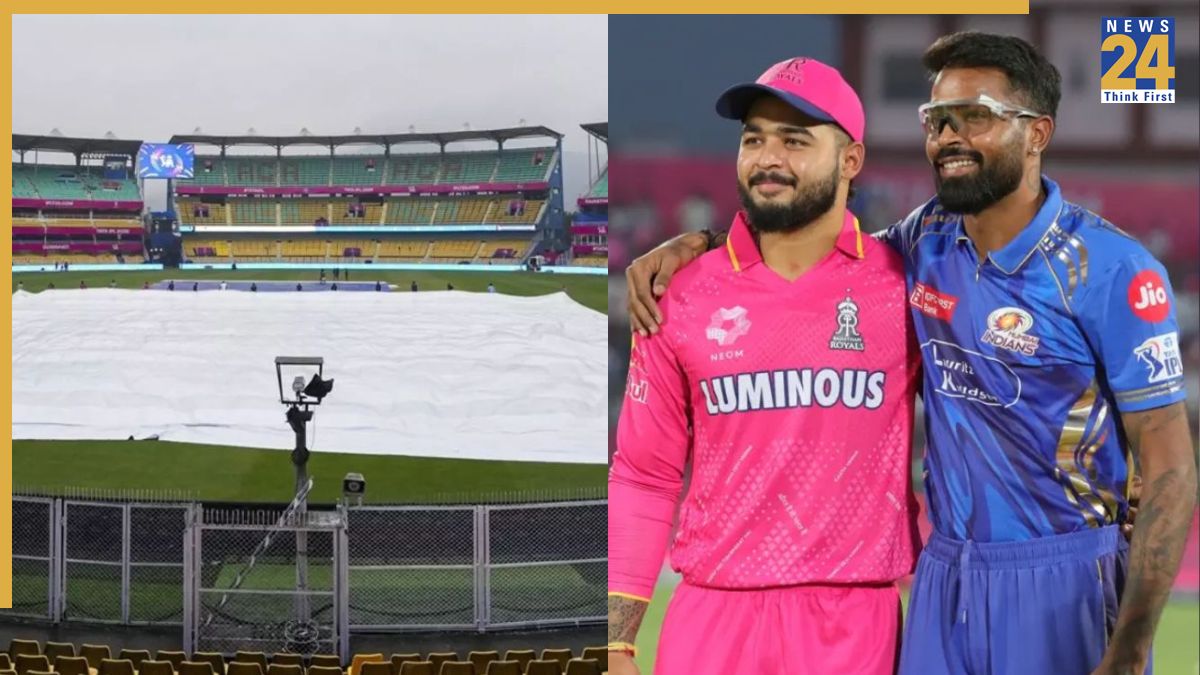 Hardik Pandya Riyan Parag Rain -1