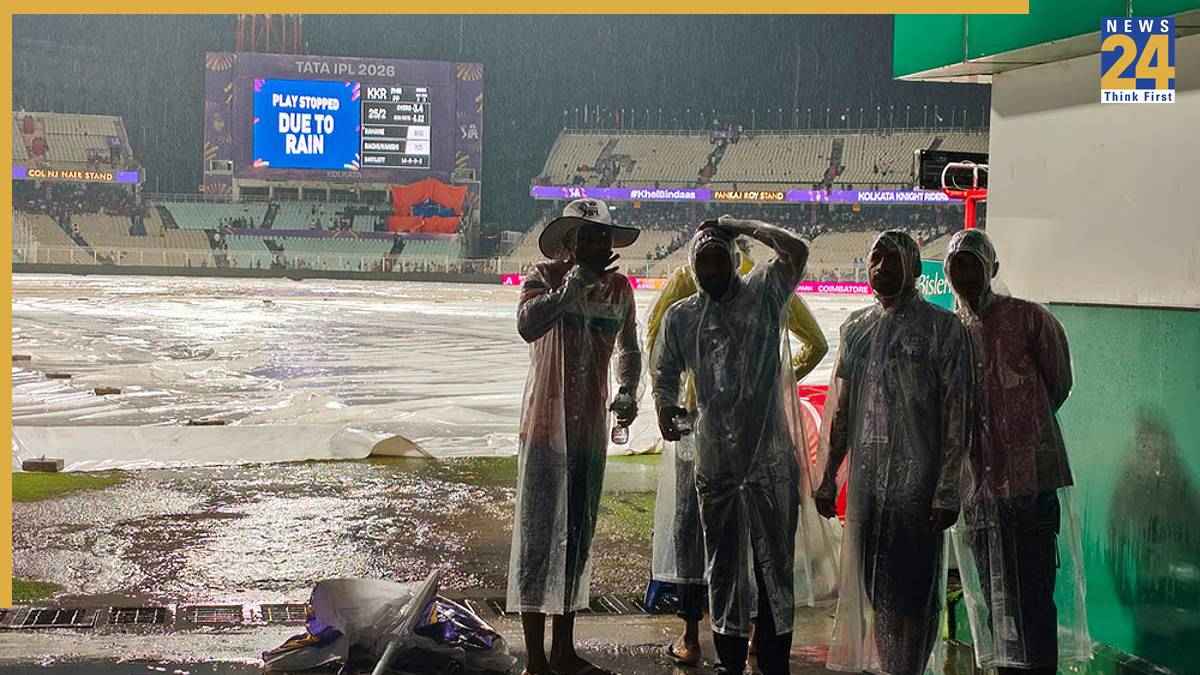 KKR vs PBKS: बारिश रुकने के बाद भी क्यों कोलकाता में रद्द हुआ मुकाबला? हैरान करने वाली है वजह