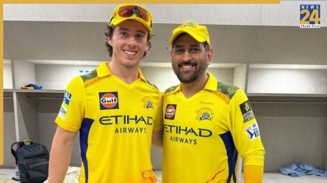 MS Dhoni Dewald Brevis (1) MS Dhoni-Dewald Brevis IPL 2026